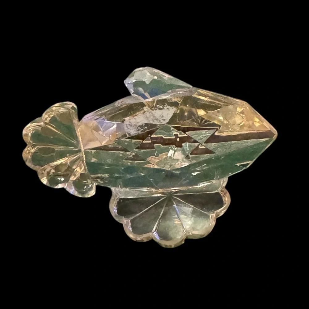 Czech Republic vintage collectible crystal glass fish figure